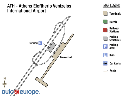 Athens International Airport Map