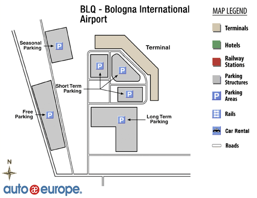 Bologna Guglielmo Marconi Airport Map