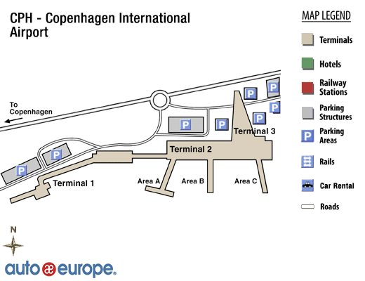 Copenhagen Airport Map