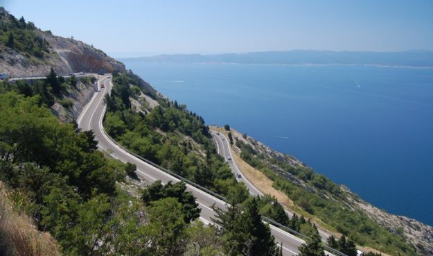 Coastal Road from Split to Dubrovnik Croatia