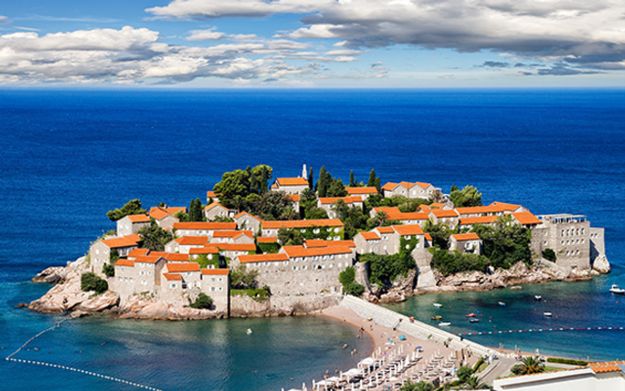 Sveti Stefan, Croatia, Eastern European road trip. 