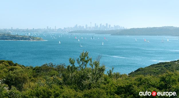 Sydney Skyline from Harbour National Park