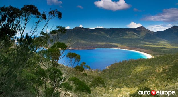 Wineglass Bay. Freycinet National Park in Tasmania, Australia